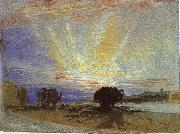 Joseph Mallord William Turner Sunset oil